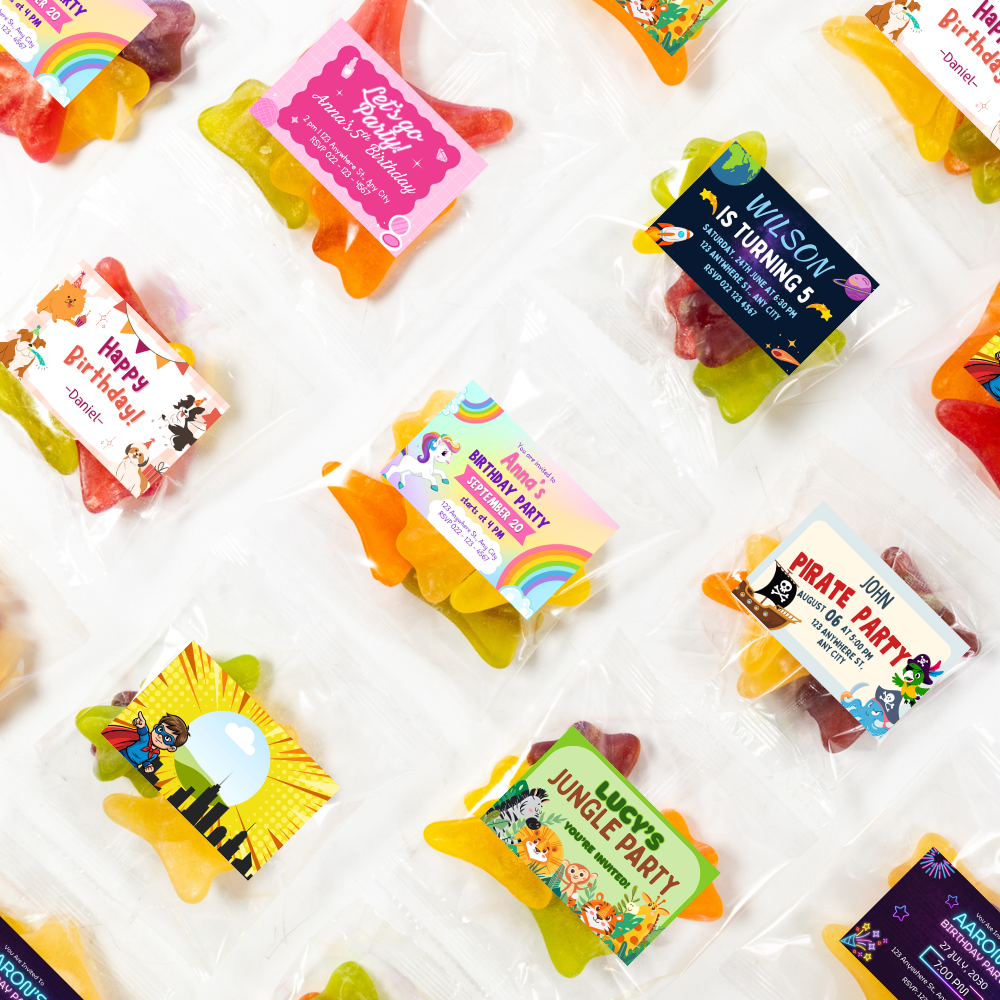 Kids Party (Personalised Lolly Bags)
