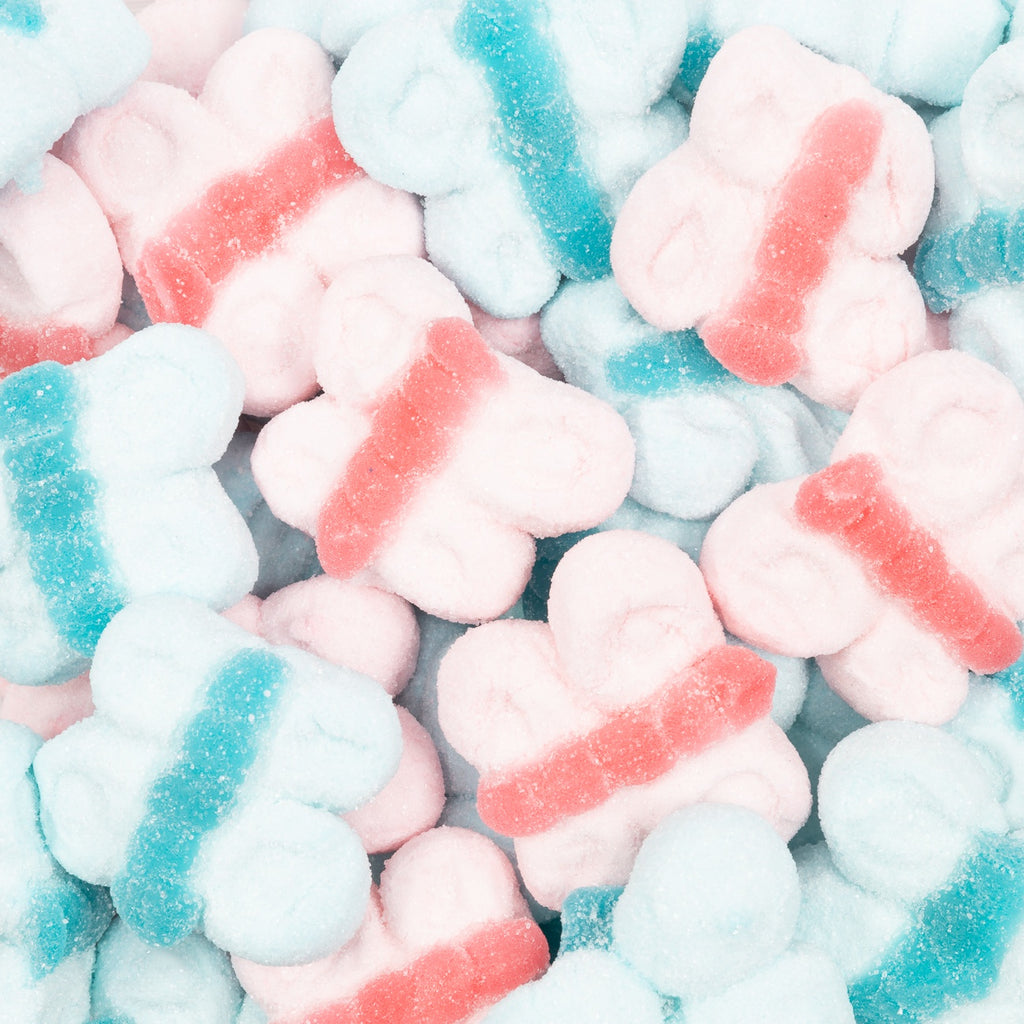 marshmallow, butterflies, cute, candy