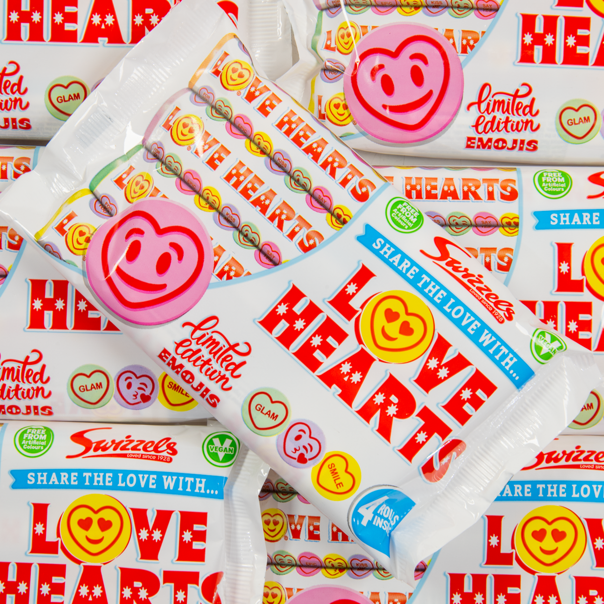 Swizzels Love Hearts 4pack