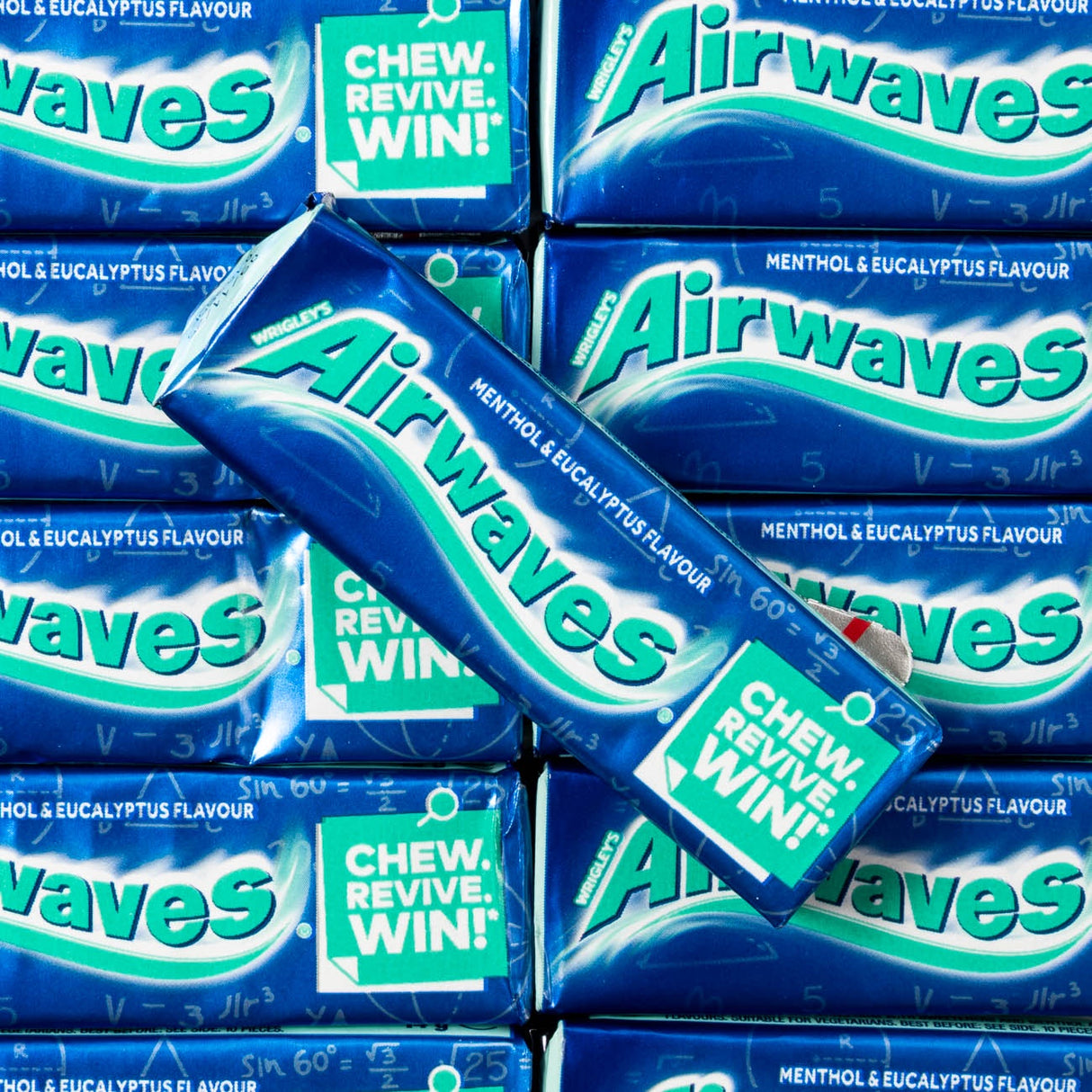 wrigleys, chewing, gum, airwaves, menthol, eucalyptus, lollies, lollyshop, nz