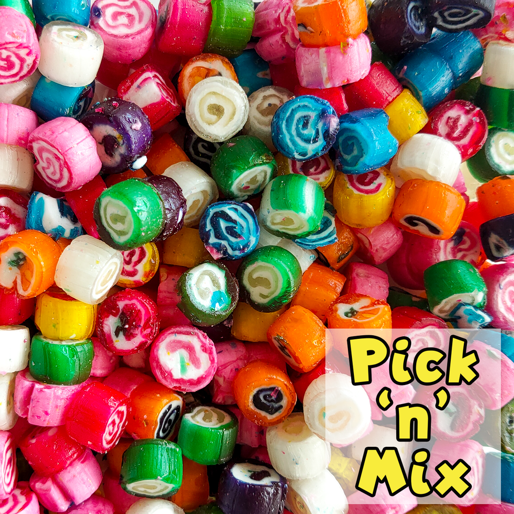 assorted rock, rock candy, pick n mix