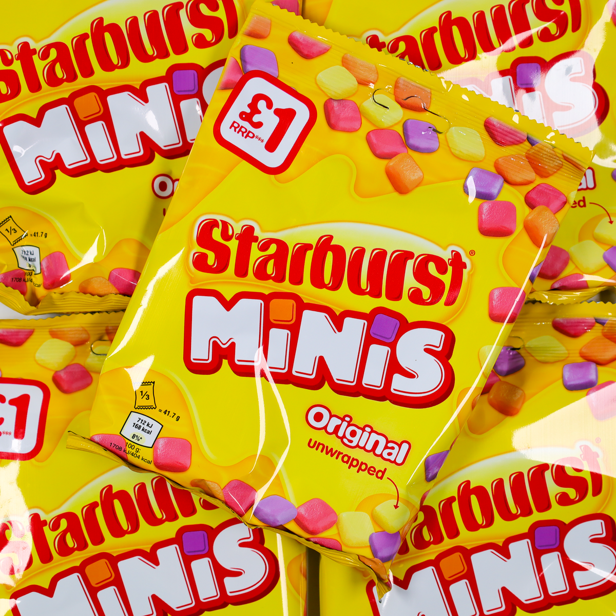 Starbursts Minis Original unwrapped 125g LollyShop NZ