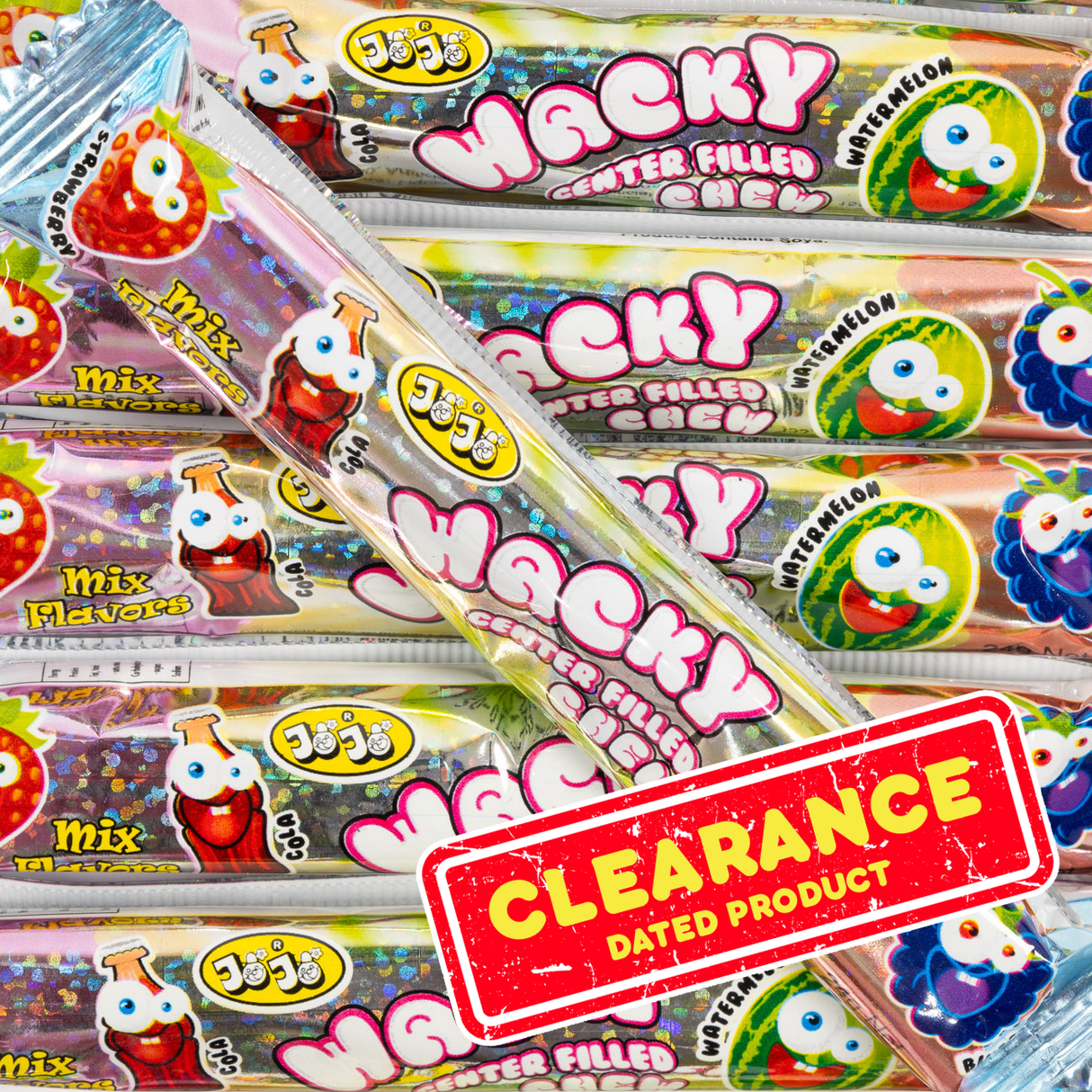 Dated - Wacky Sour Filled Chews 24g