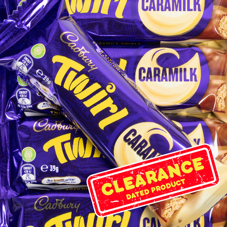 clearance, cadbury, twirl, caramilk, dated, lollies, nz, lollyshop