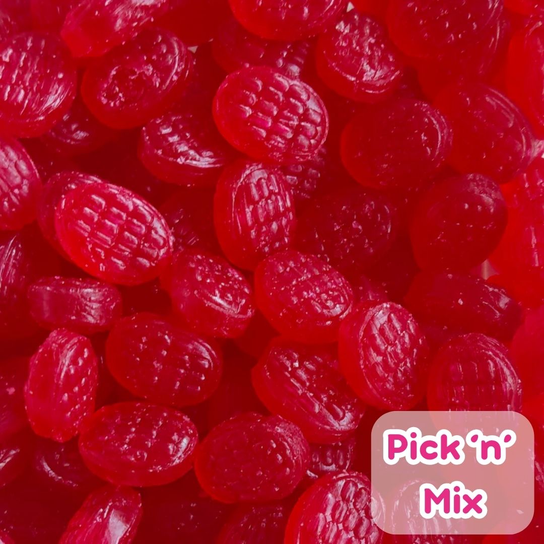Fruity Raspberry Drops Raspberry Drops (Old Fashioned) 100g (Pick 'n' Mix) | LollyShop | NZ ...
