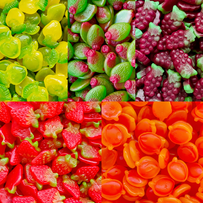 Mayceys Sour Fruits Single Flavours (Personalised Lolly Bags)