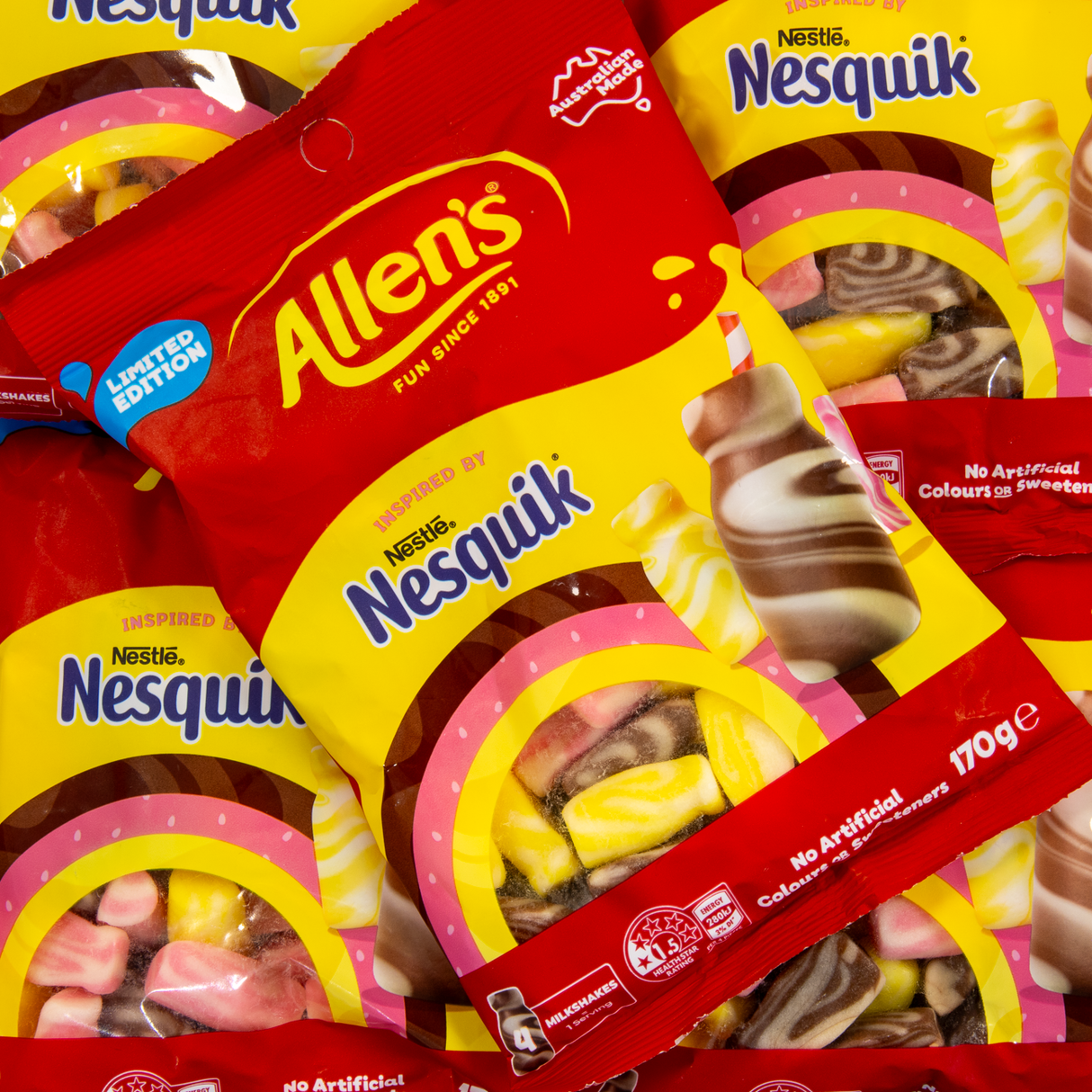 Allens Nesquik Milk Bottle 170g
