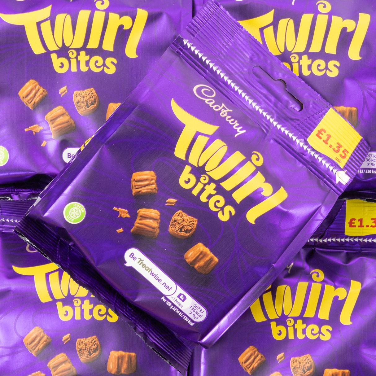 cadbury, chocolate, twirl, bites