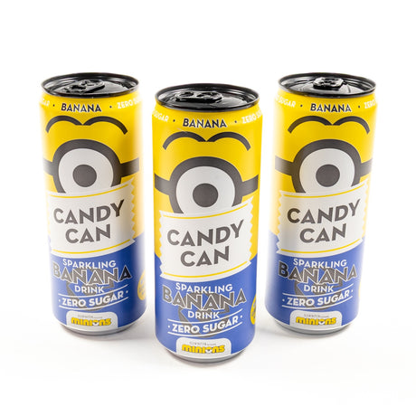 candy, can, dutch, drink, minions, banana, sugar-free, lollies, candy, lollyshop, nz