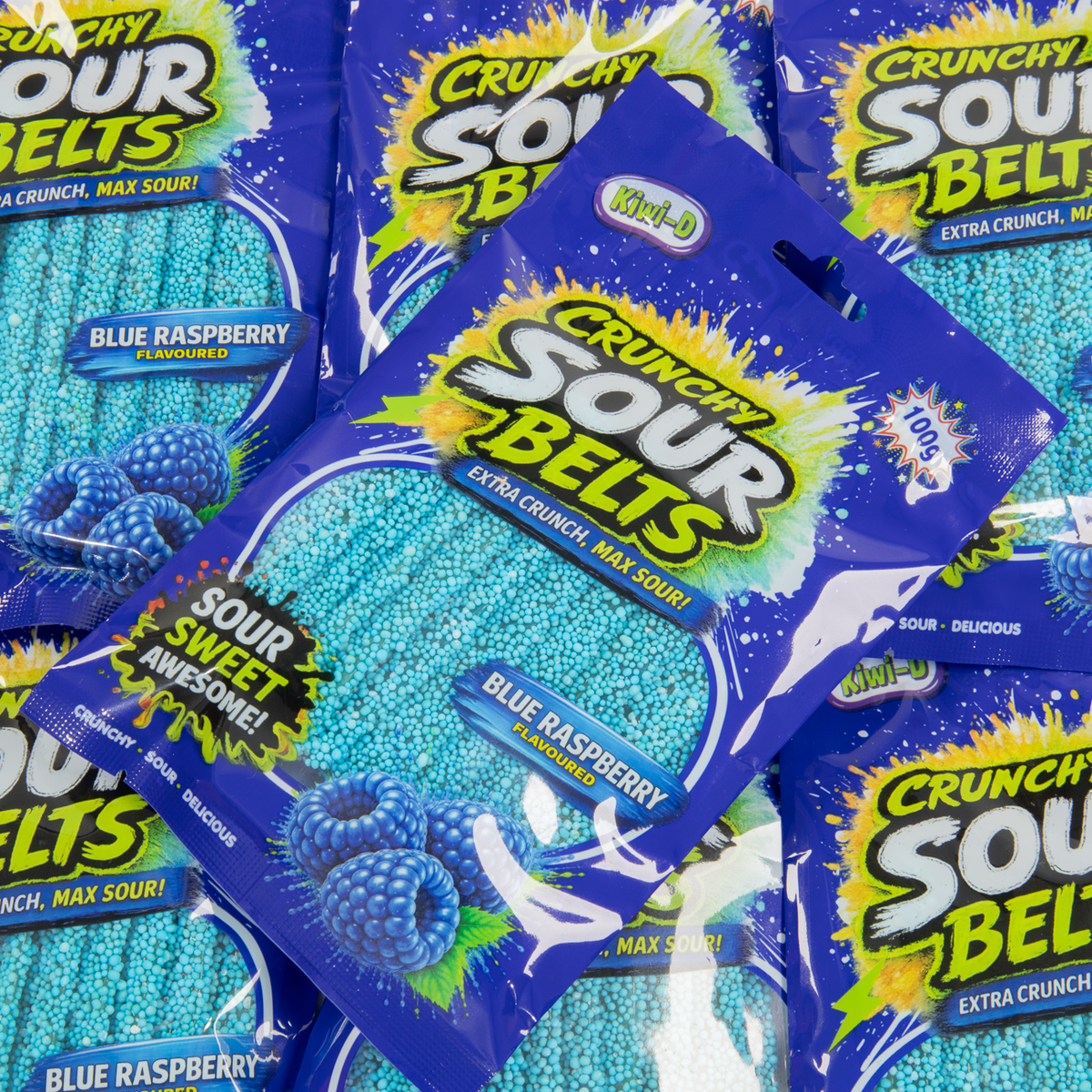 Crunchy Sour Belts 100g