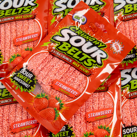 Crunchy Sour Belts 100g