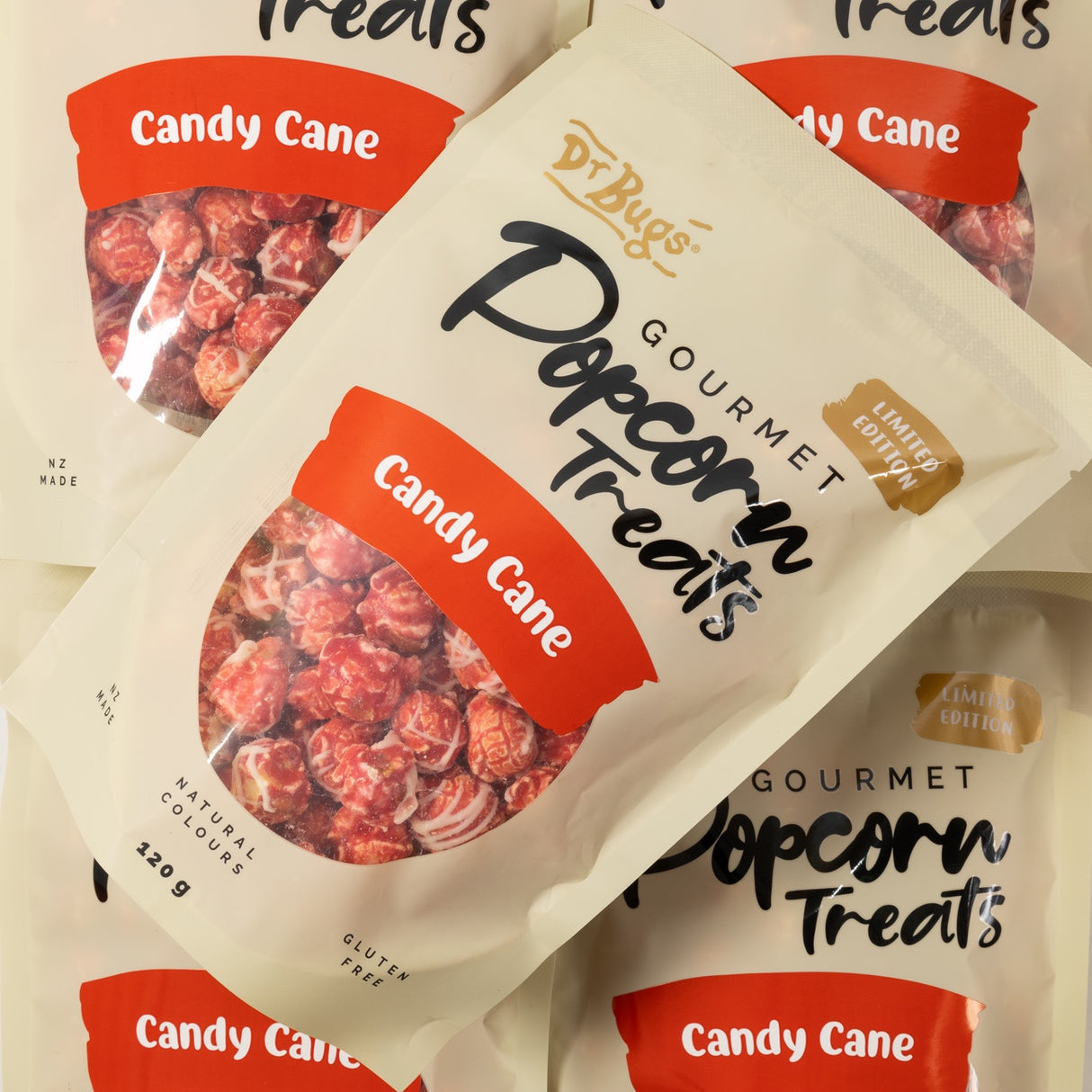 Dr Bugs Gourmet Popcorn Candy Cane 120g