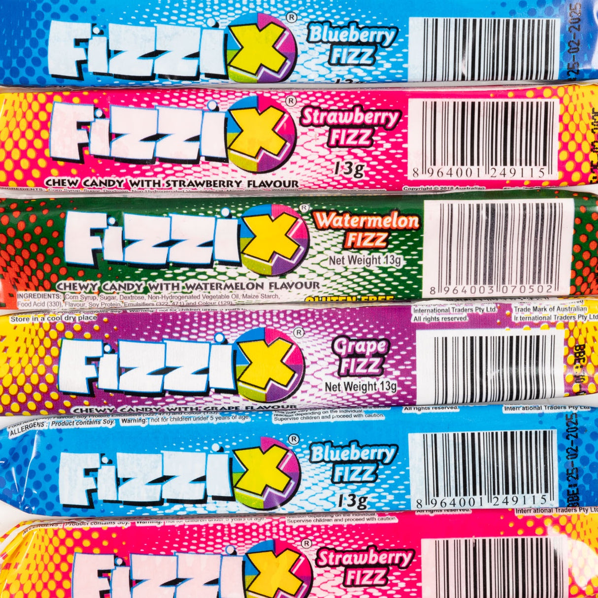 fizzix, fizzy, chew, candy, fruity, lollies, novelty