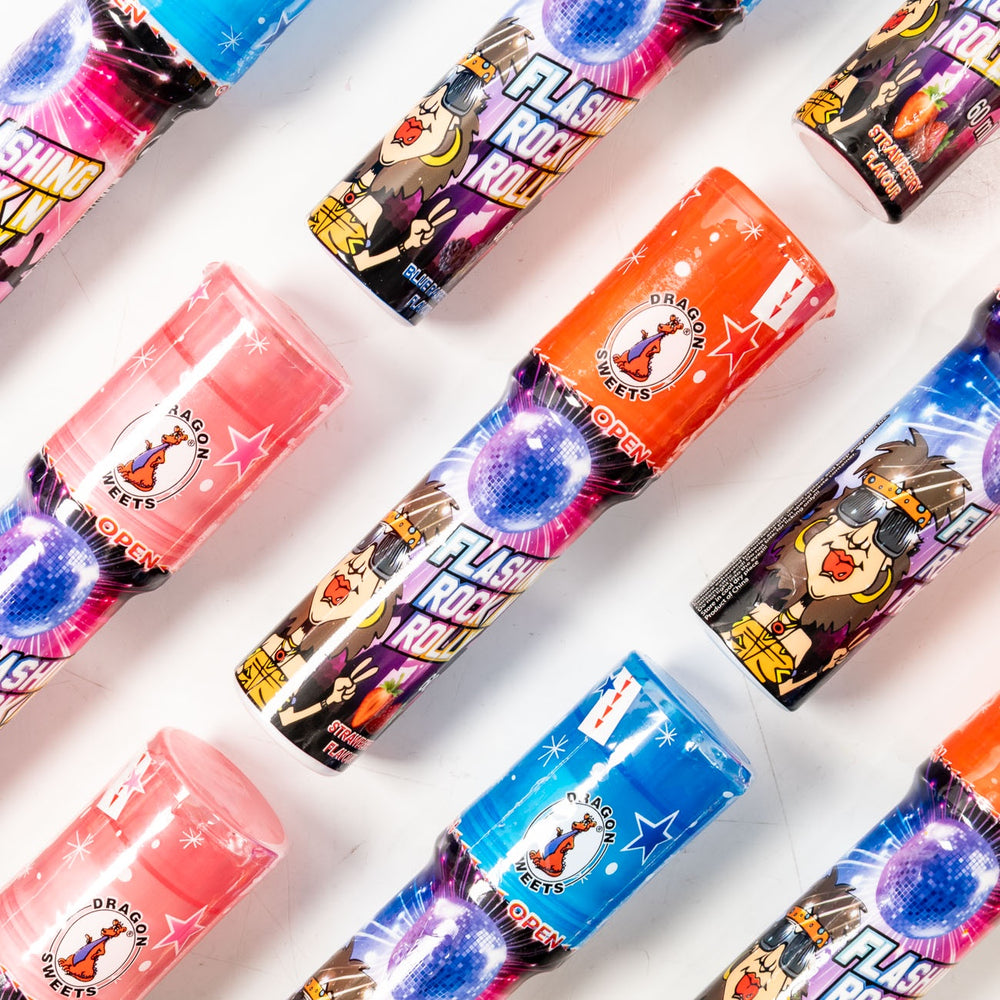 Flash Rocks Flashing Rock 'n' Rolly 60ml | LollyShop | NZ – LollyShop NZ