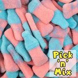 Giant Fizzy Bottles Blue/Pink 100g (Pick N Mix)