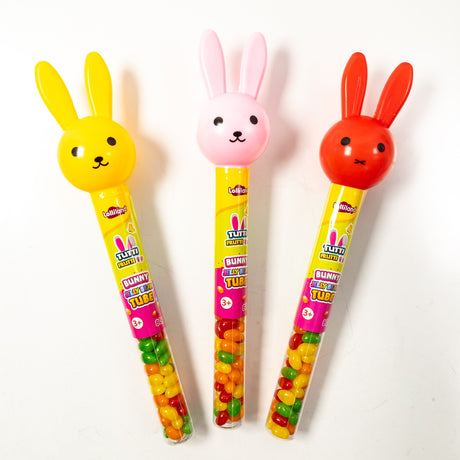 lolliland, tutti frutti, bunny, easter, tube, wand, novelty, toy, candy, lollies, lollyshop