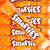 nestle, smarties, orange, chocolate