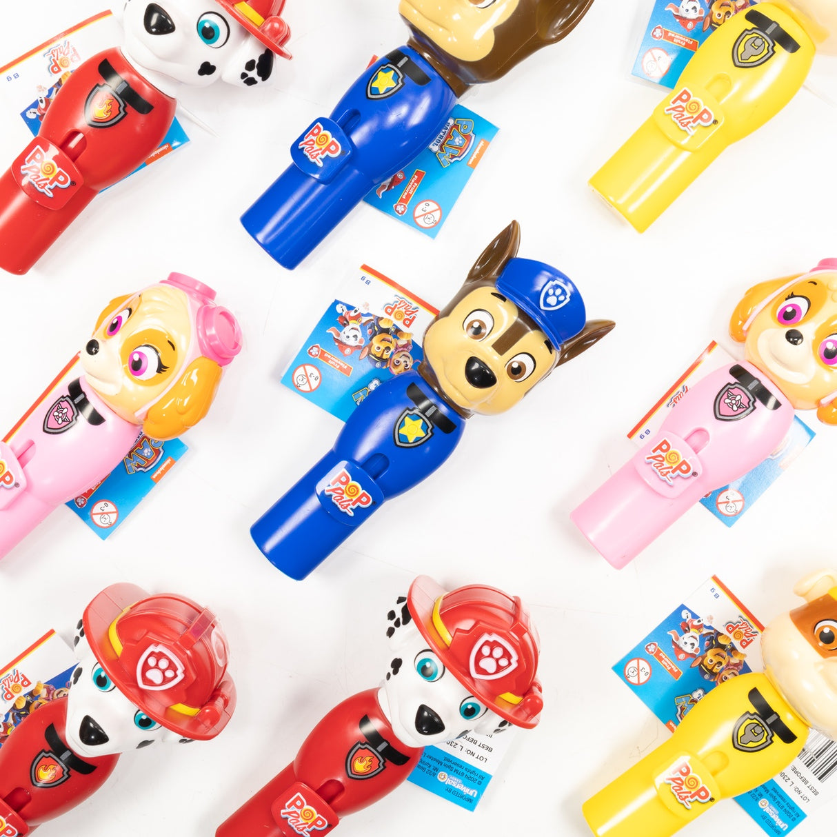 paw patrol, pop, pals, candy, lollies