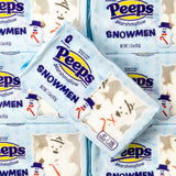 peeps, marshmallow, christmas, snow, snowman