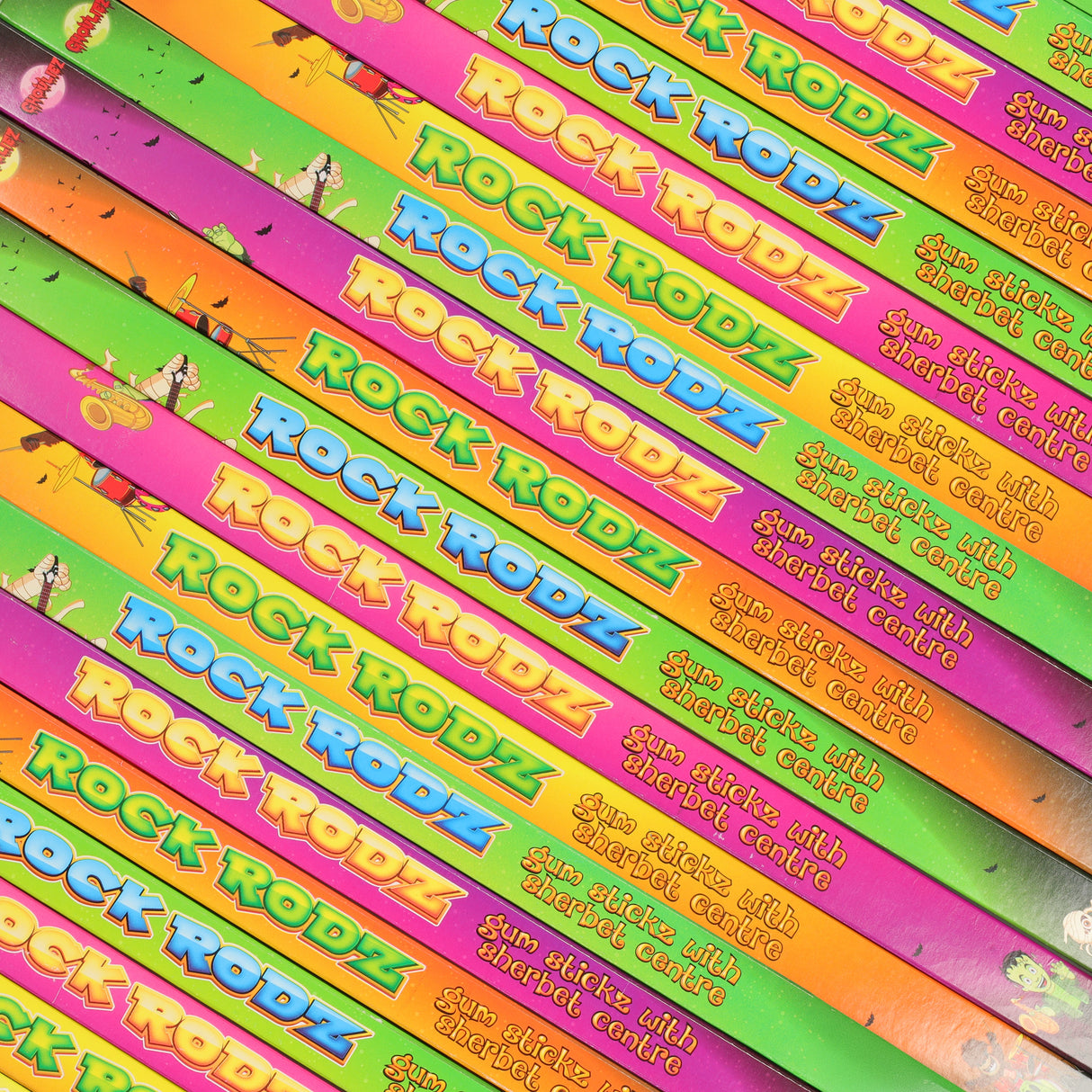 Ghouliez Rock Rodz Gum Sticks 70g
