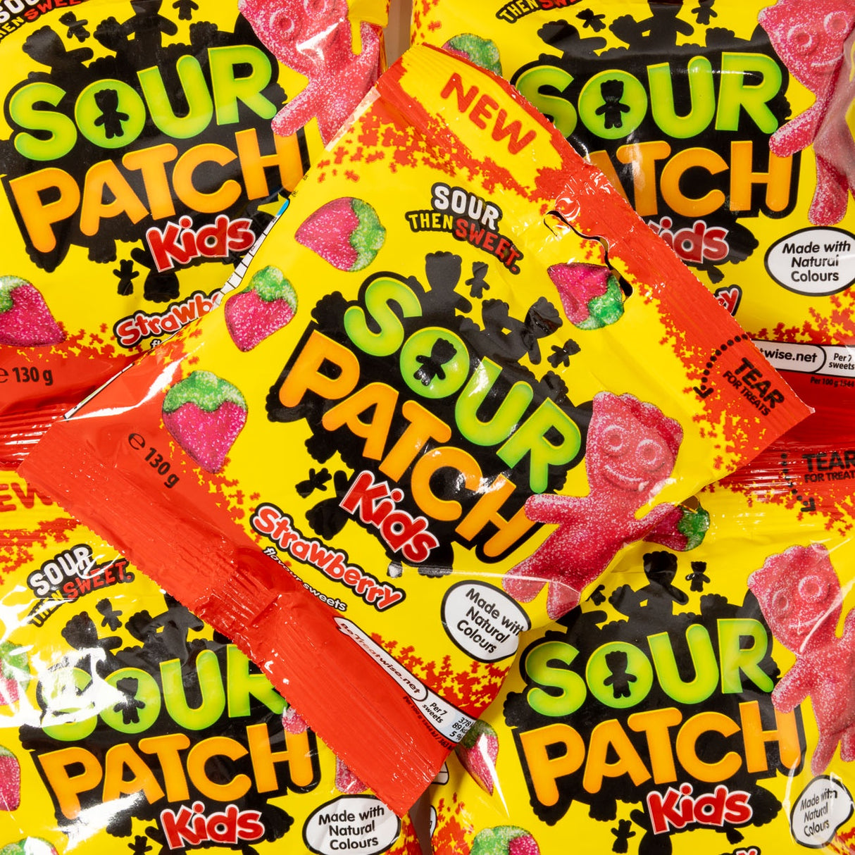 sour patch kids, strawberry, gummies