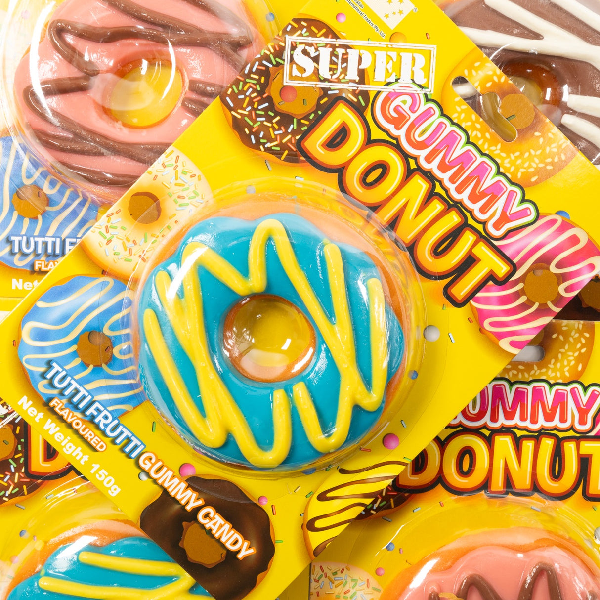 super, gummy, donut, candy