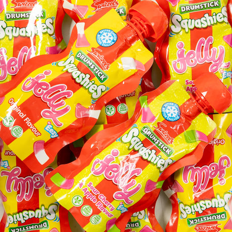 swizzels, drumstick, squashies, jelly, original, sour cherry, apple