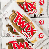 twix, white, chocolate, fingers