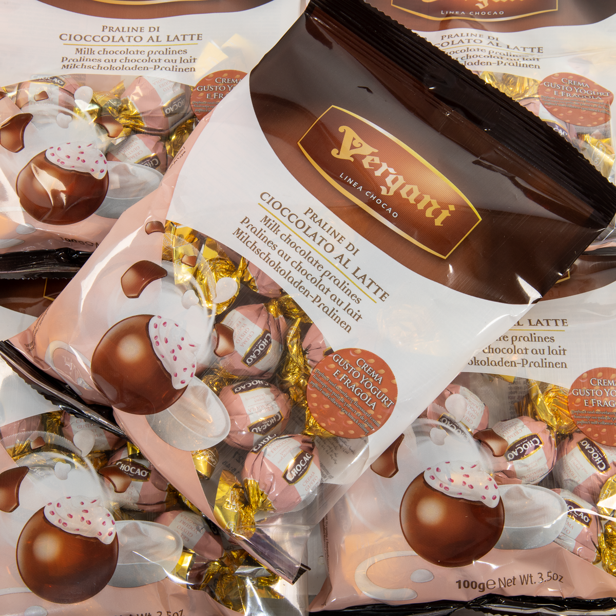 Vergani Milk Chocolate Pralines 100g