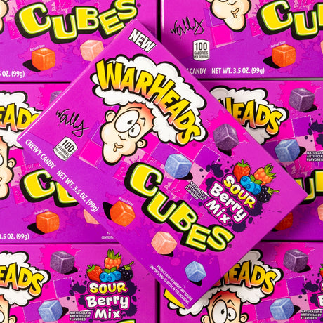 warheads, cubes, sour, berry, mix, box, american