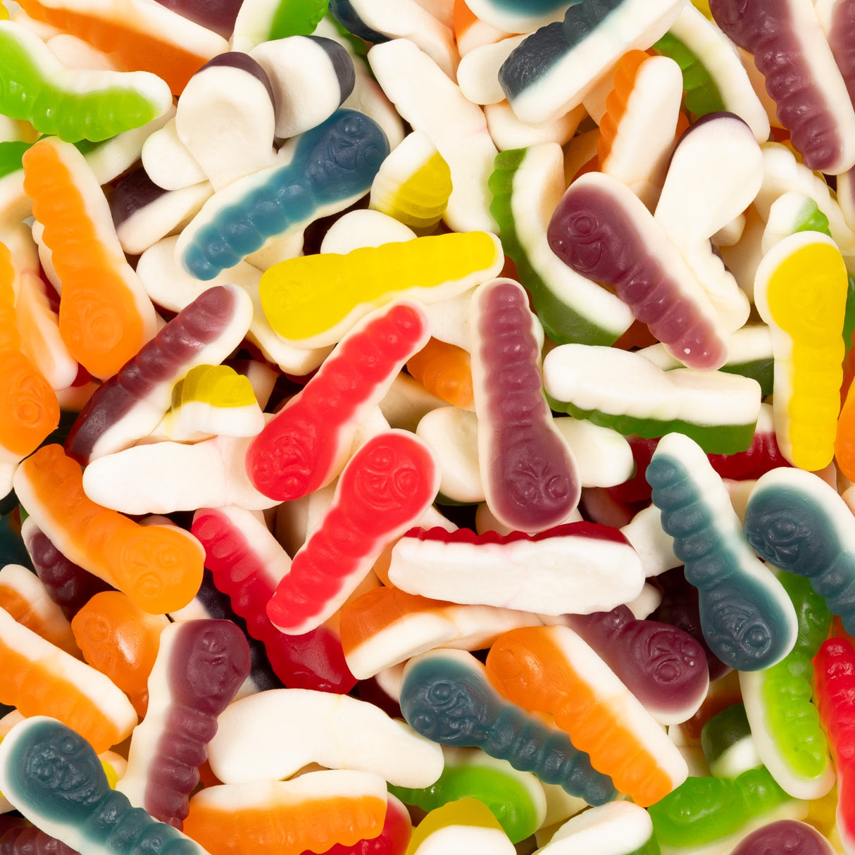 grubs, worms, fruity, colourful, candy, lollies, gummies, jelly, lollyshop, nz