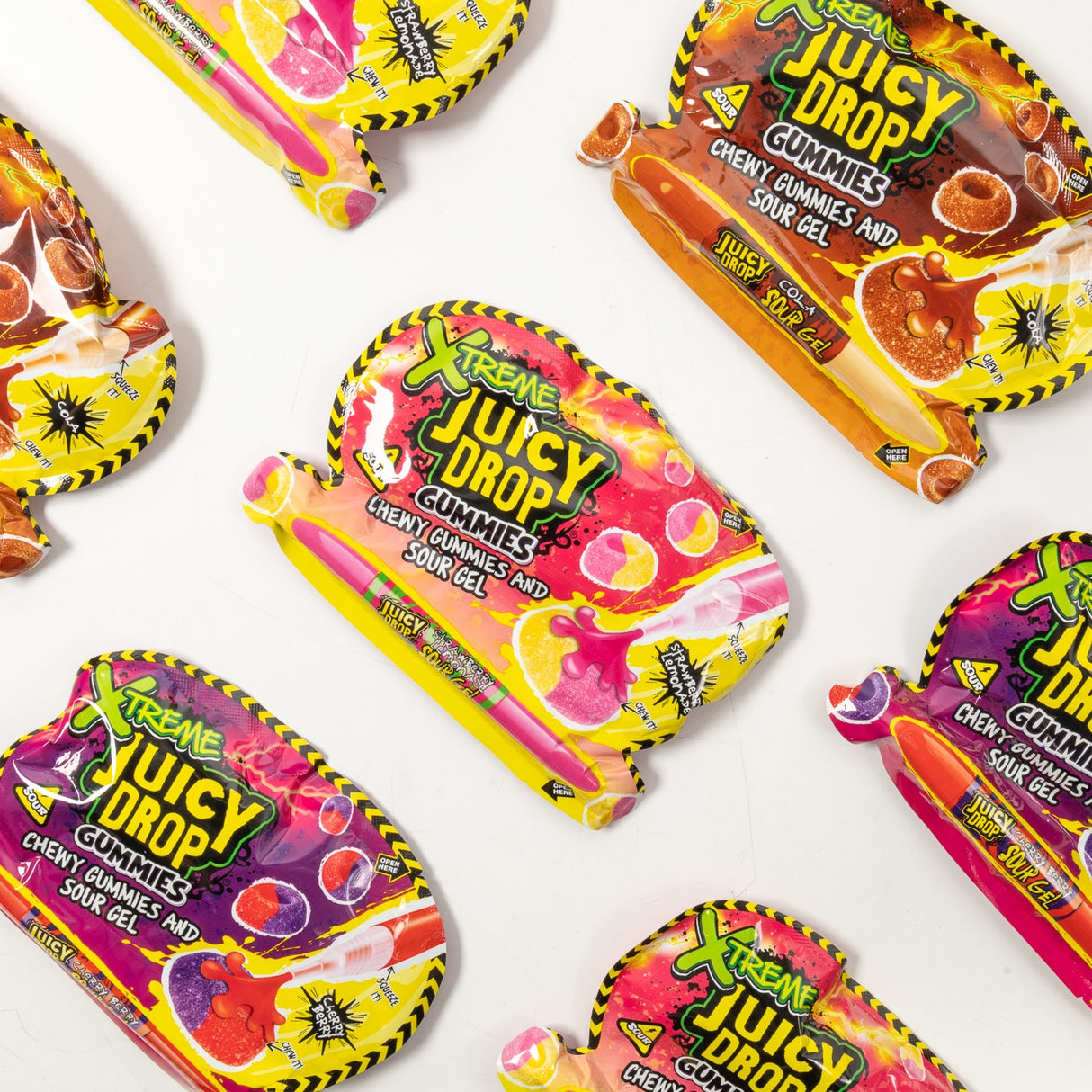 Bazooka Juicy Drop Gummies Extreme 57g