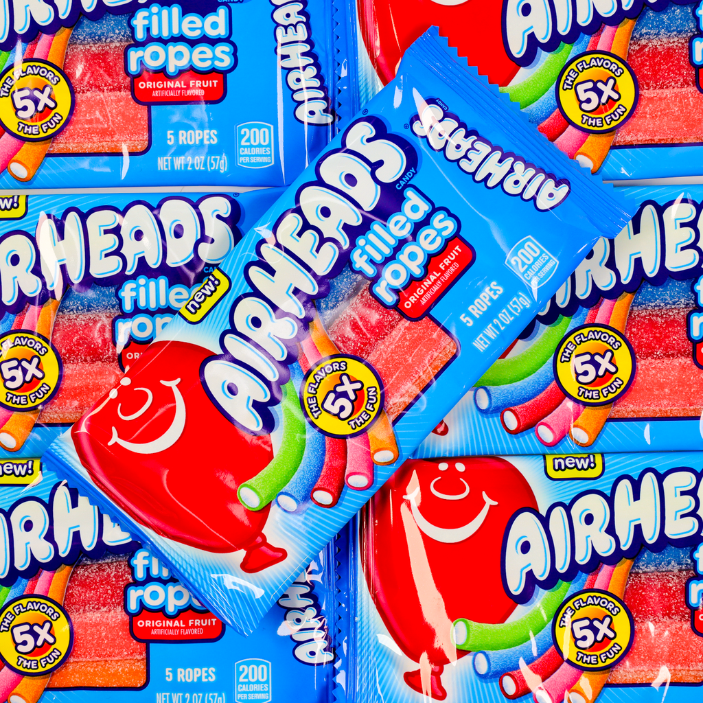 Airheads Filled ropes, Airhead candy, filled ropes