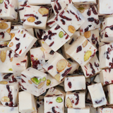 Cranberry nut nougat, fruit and nut, fruit, nut, lollies, nougat