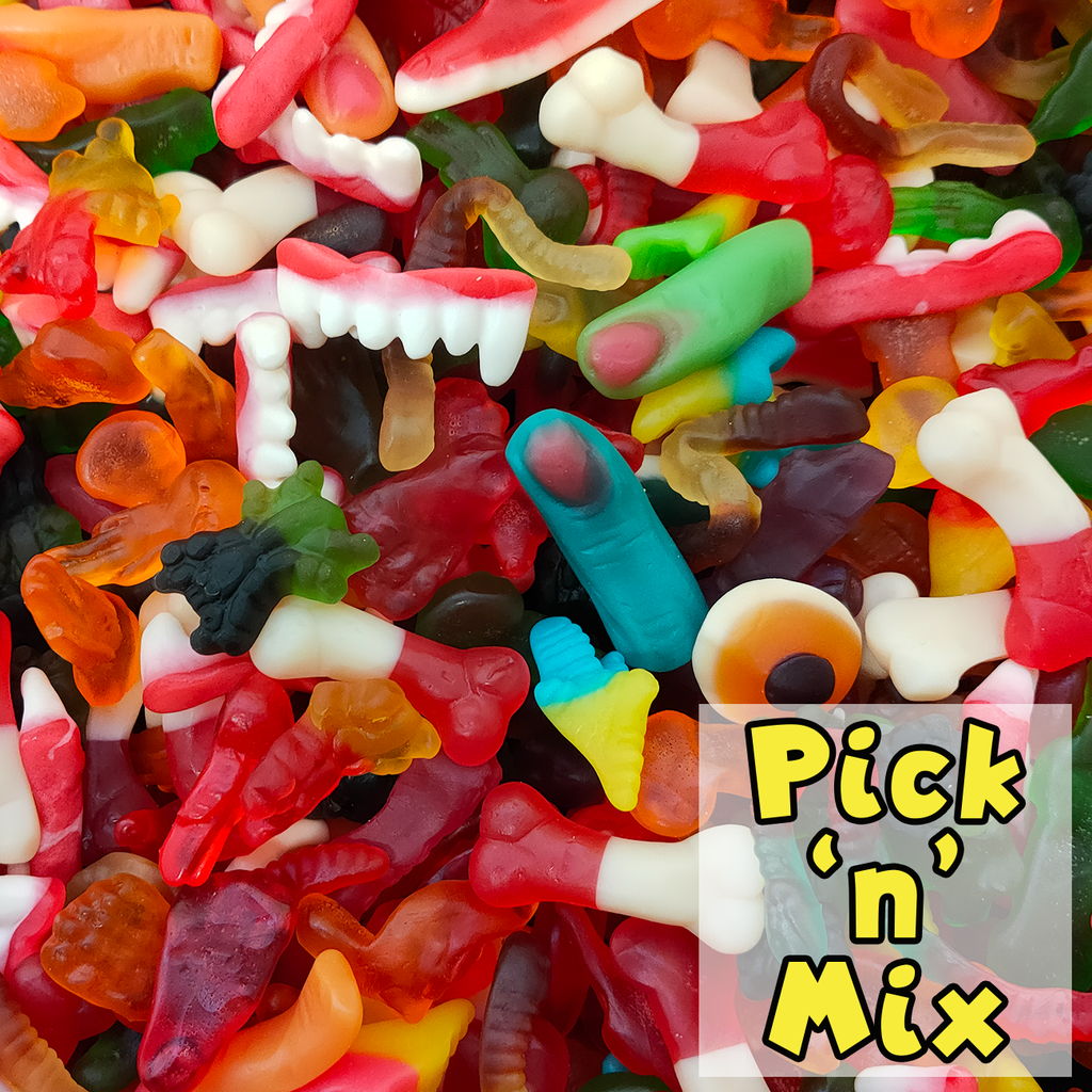 horror mix, scary lollies, scary gummies, gummy horror mix