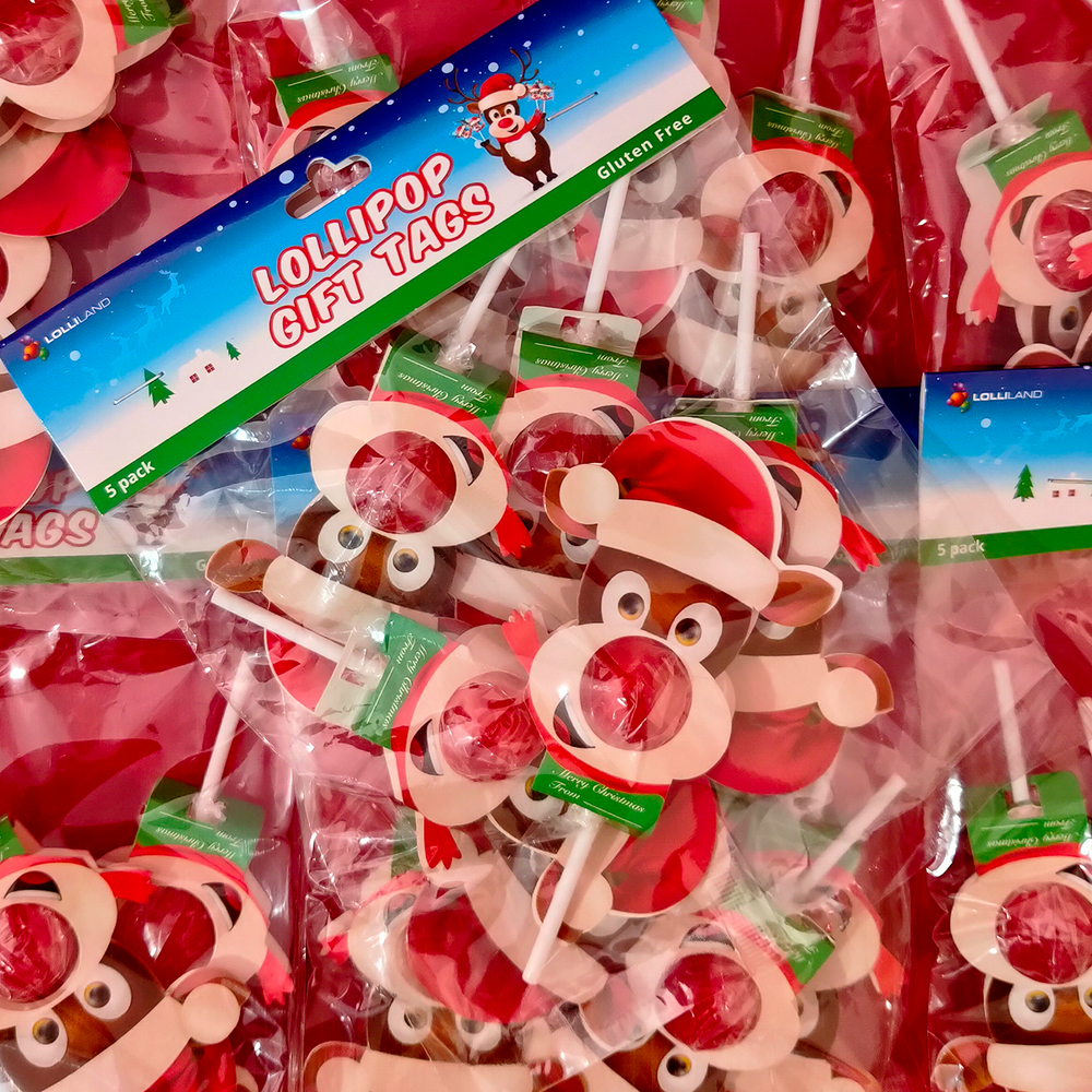 lollyshop, christmas, reindeer, gift tag