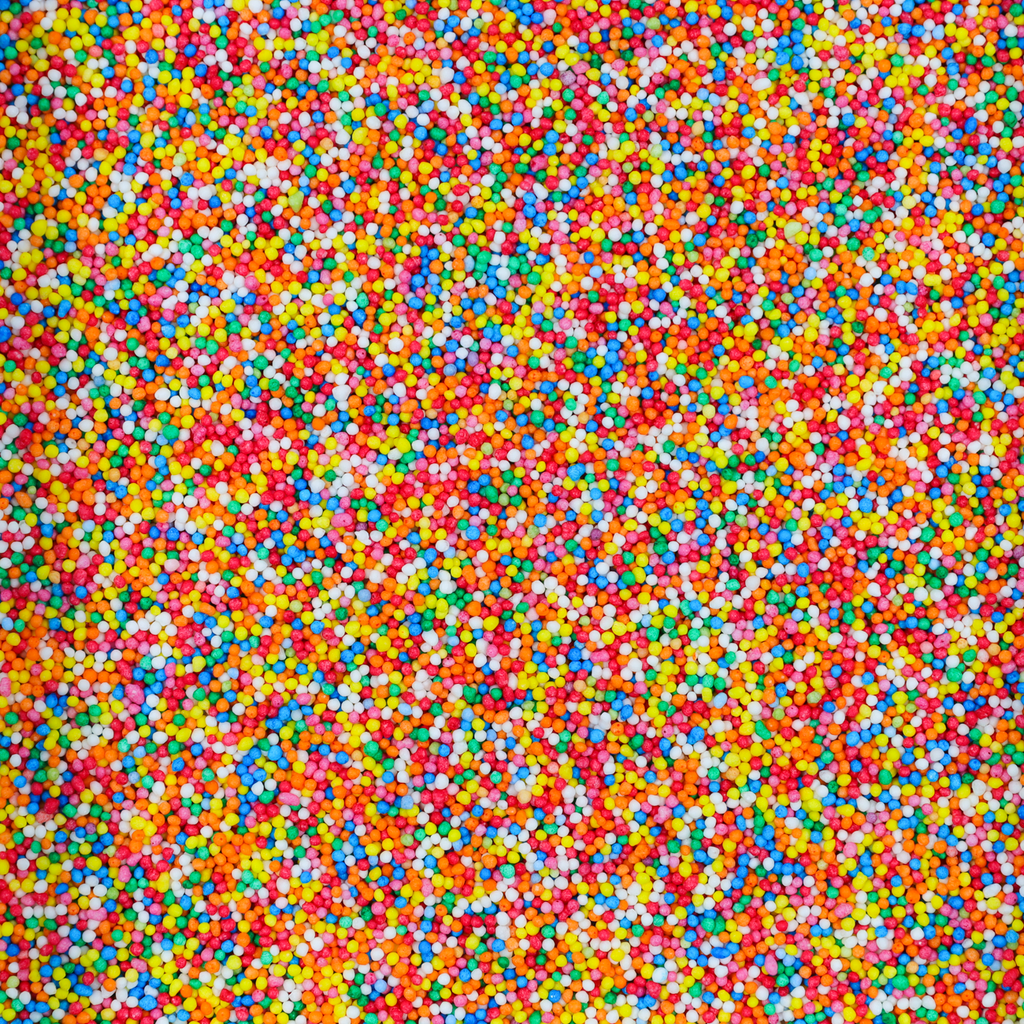 Sprinkles, hundreds and thousands, 100's & 1000's, non pareils