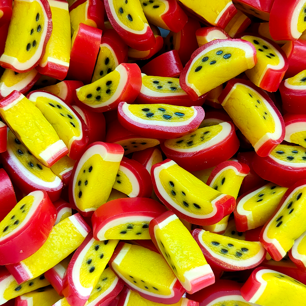 passionfruit lollies, passionfruit candy, passionfruit licorice bites, licorice bites