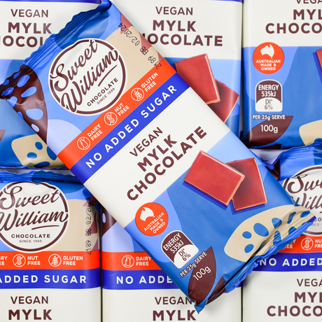 Sweet William Chocolate Bar (No added Sugar & Dairy Free)