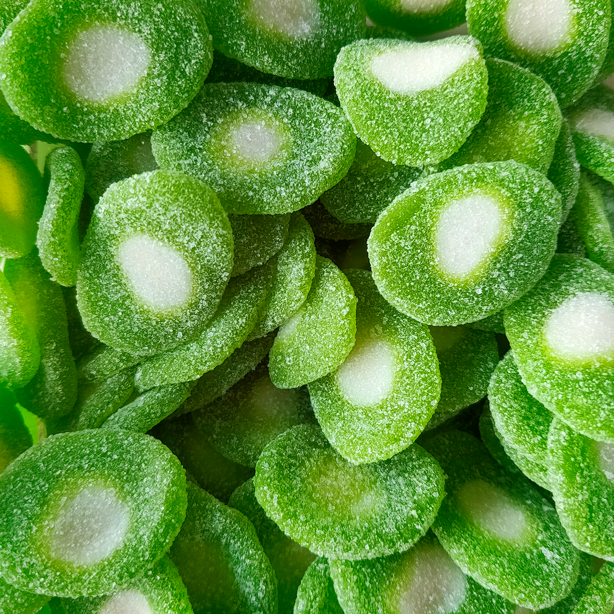 sour kiwifruit slices, kiwifruit lollies, kiwifruit candy, kiwifruit