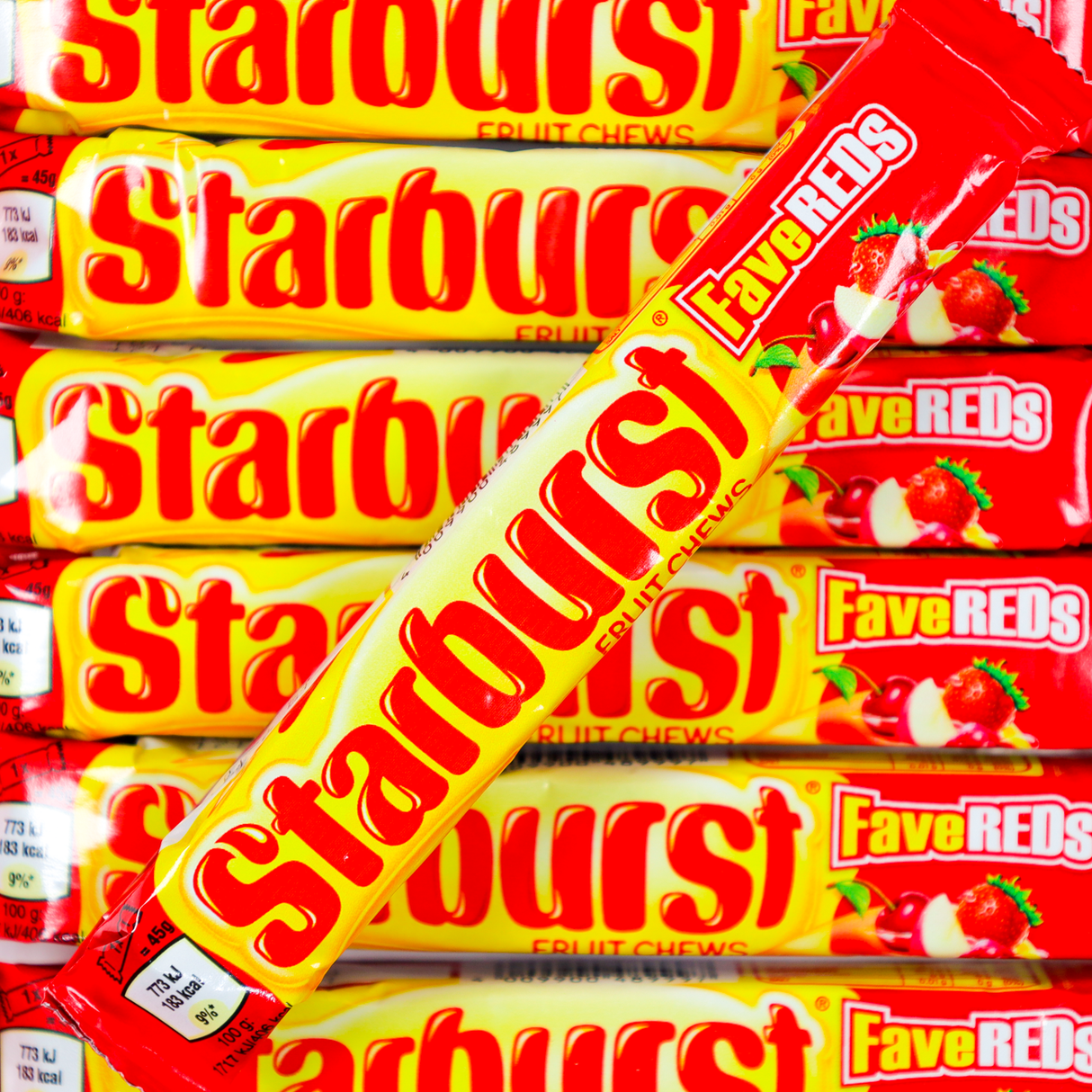 Starburst Stick Pack Fav Reds 45g