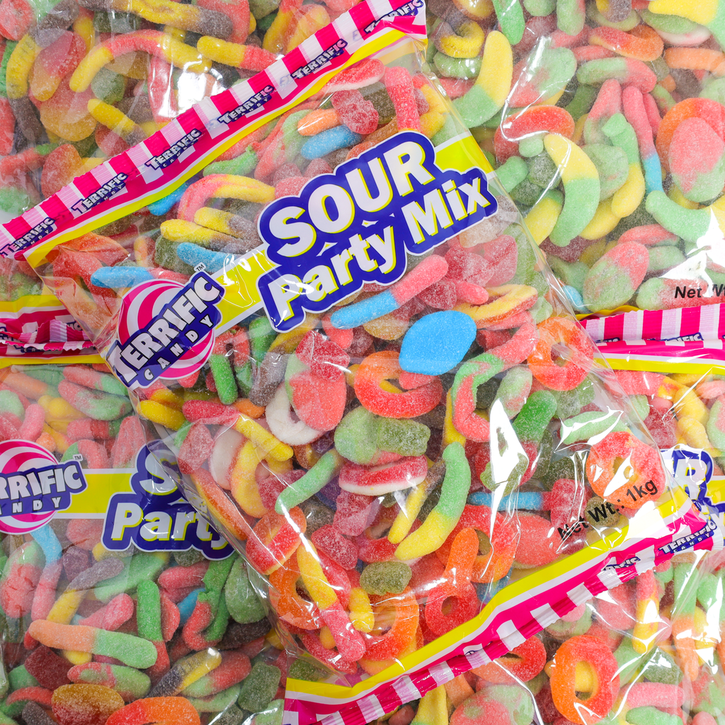 Sour Party Mix, Party Mix, Sour, Terrific Candy