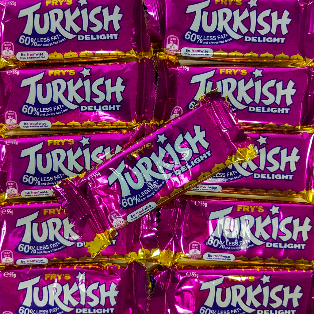 turkish delight, turkish delight bar, frys turkish delight, chocolate turkish delight