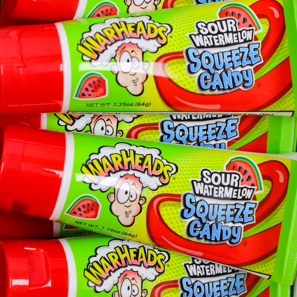 warheads, warheads sour watermelon squeeze, squeeze candy, warheads