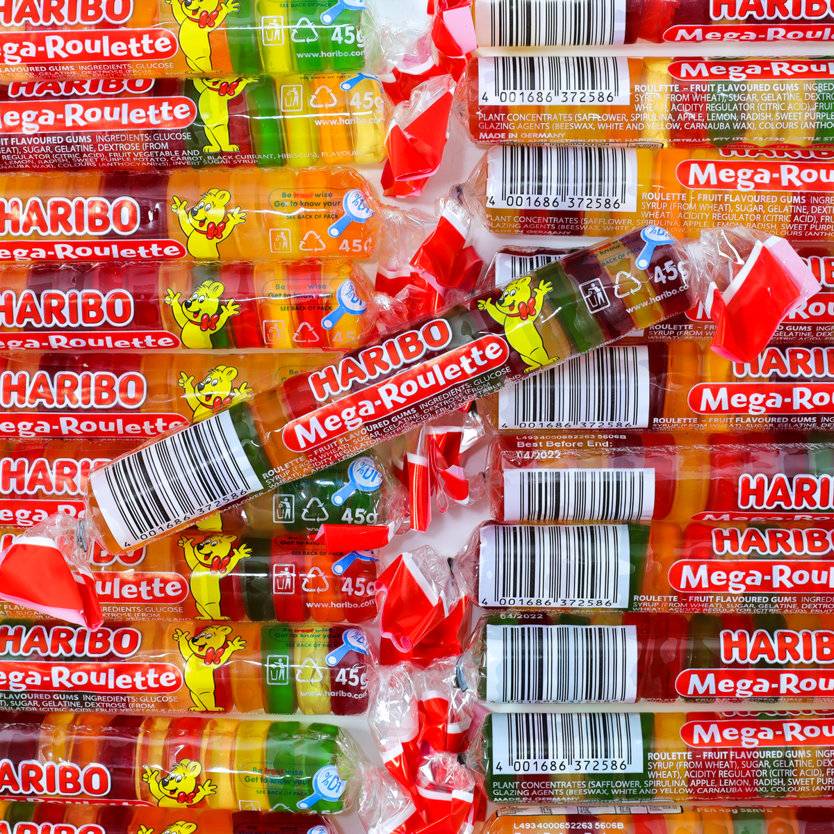 Wine Gum Roll Mega Roulette 45g | LollyShop | NZ – LollyShop NZ