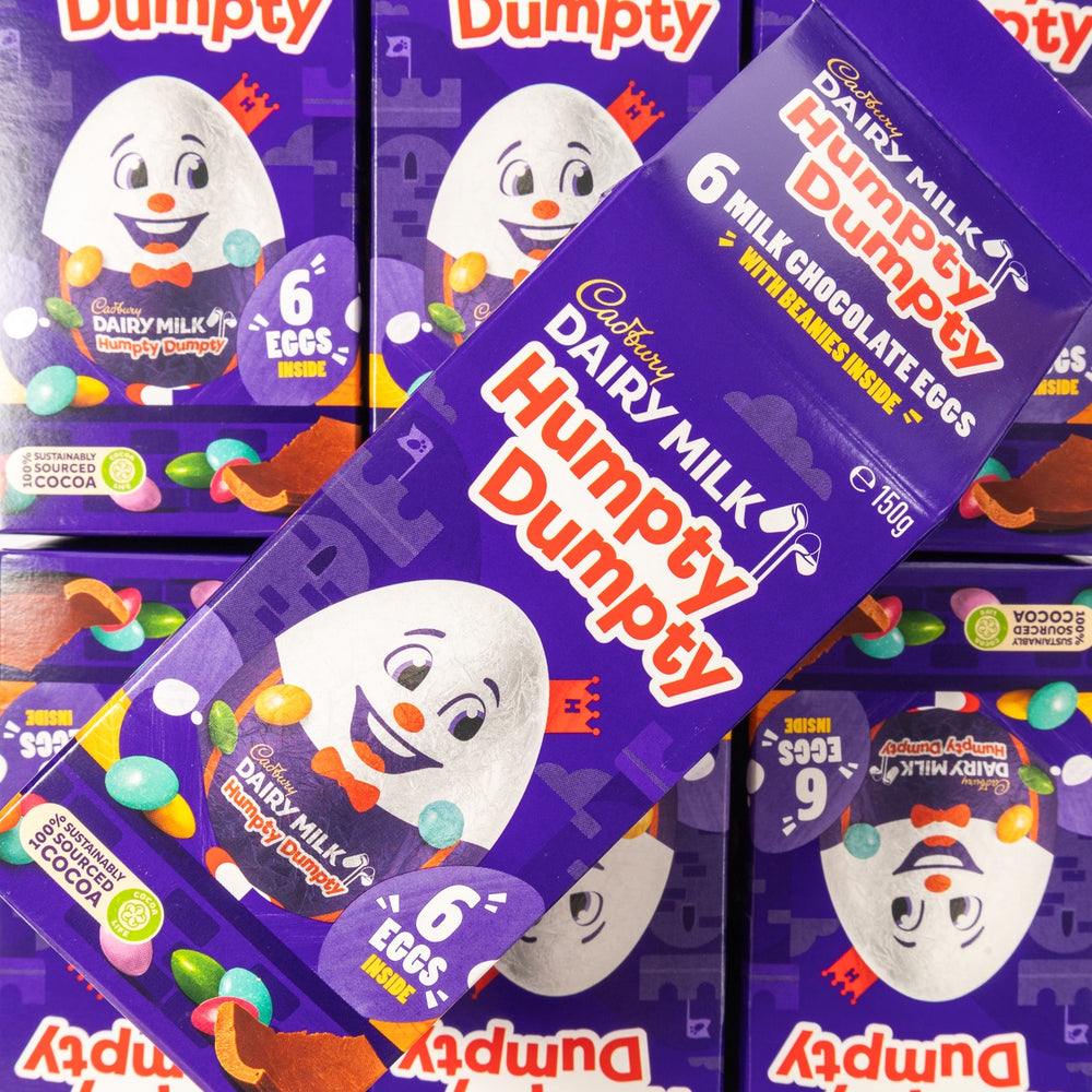 cadbury, chocolate, milk, dairy, humpty dumpty, egg, easter, lollyshop