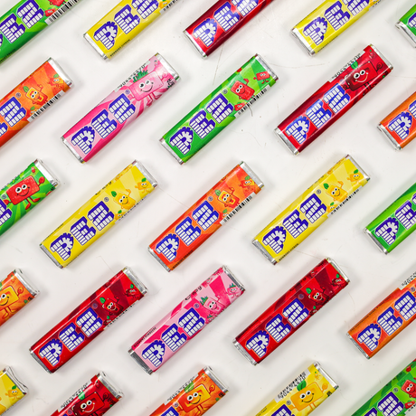 pez, fruit flavours, assorted, lollyshop