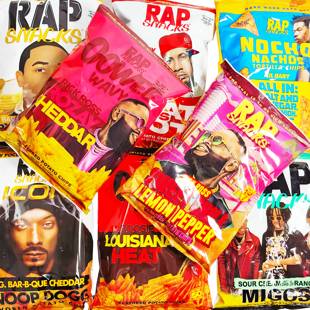 rap snacks, rapper, rap, potato, chips, lollyshop
