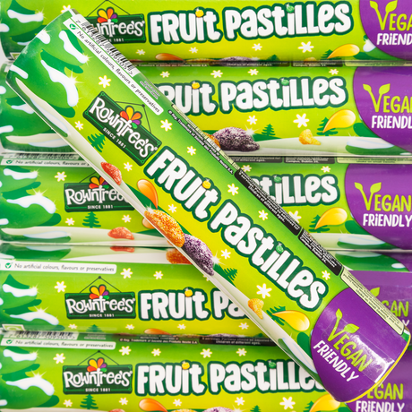 rowntrees, fruit pastilles, vegan, lollyshop, christmas