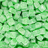 sour, cubes, green, jelly, lollyshop